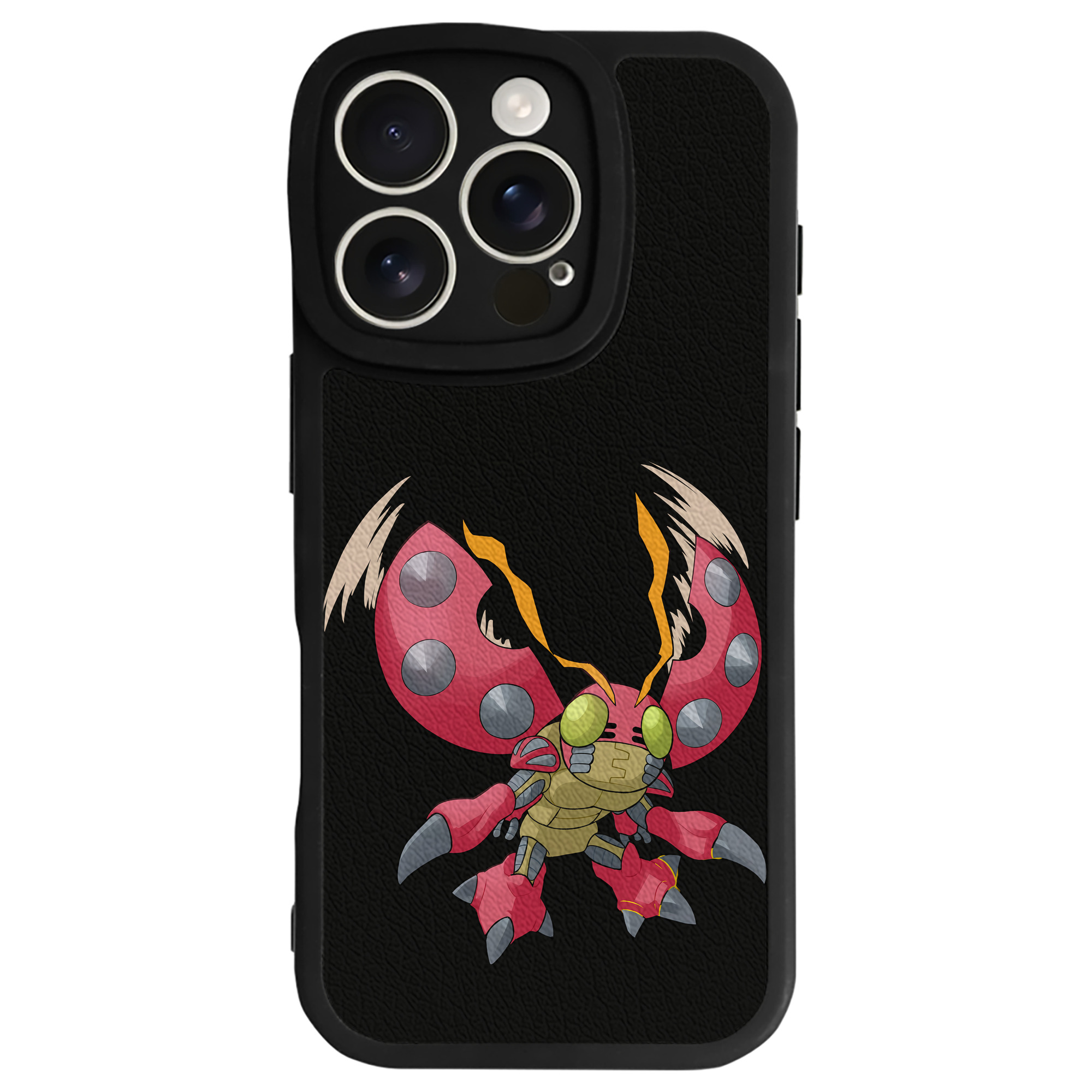 （画像用） Digimon デジタルモンスター/デジモン 【iPhone 16シリーズ対応】シリコンスマホケース（レザー調） 材質：シリコン